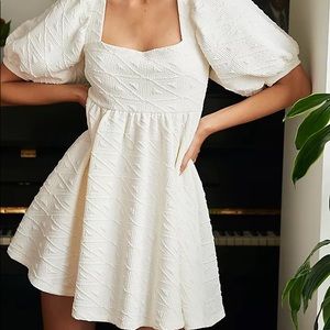 Free People Violet Mini Dress (White)